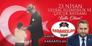 Emrah Karaarslan, 23 Nisan kutlama ilanı