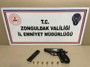 Huzur denetiminde silah ele geçirildi