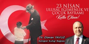 Osman Yavuz, 23 Nisan kutlama ilanı