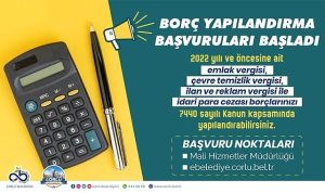 Borç Yapılandırma Müracaatları Başladı