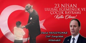 Deniz Yavuzyılmaz, 23 Nisan kutlama ilanı