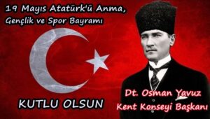 Osman Yavuz 19 Mayıs kutlama ilanı