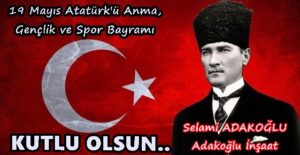 Selami Adakoğlu 19 Mayıs kutlama ilanı