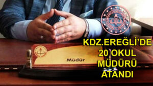 Kdz. Ereğli’de 20 okul müdürünün ataması yapıldı
