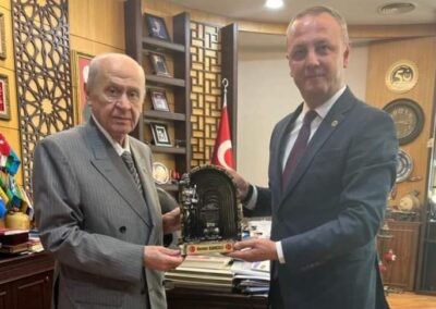 Selim Alan’dan MHP lideri Bahçeli’ye ziyaret