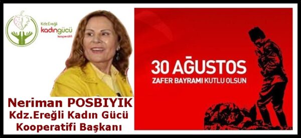 Neriman Posbıyık, 30 Ağustos Zafer Bayramı kutlama ilanı