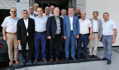 Hakan Koştu ve Bergama Oda Başkanlarından Yalçın Ata’ya ziyaret