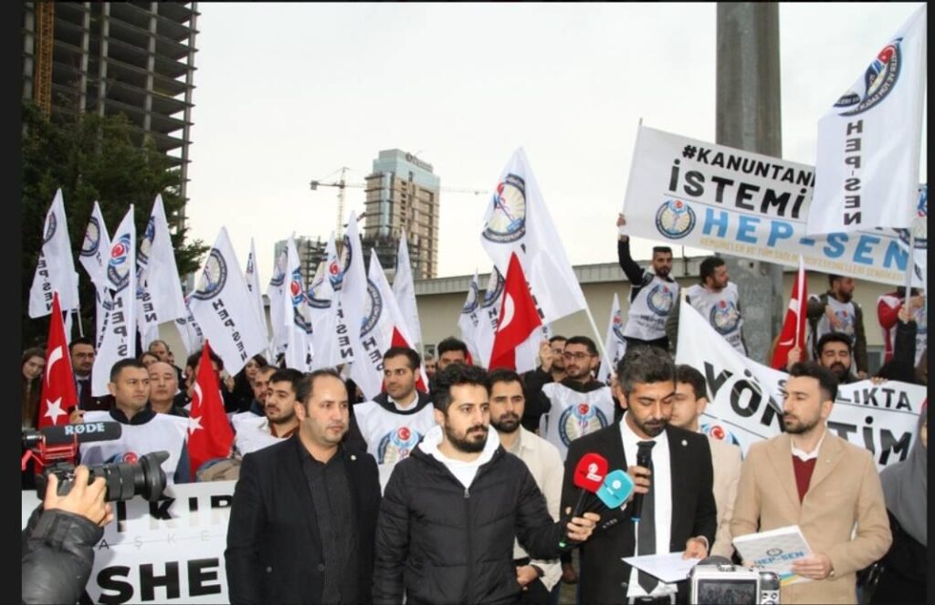 HEP-SEN Ankara’da Aynı Anda 2 Noktada Eyleme Geçti !