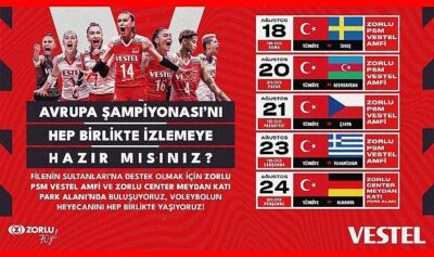 Voleybolda milli heyecan Vestel’le Zorlu Center’da