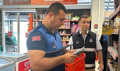Zabıtadan marketlerde denetim