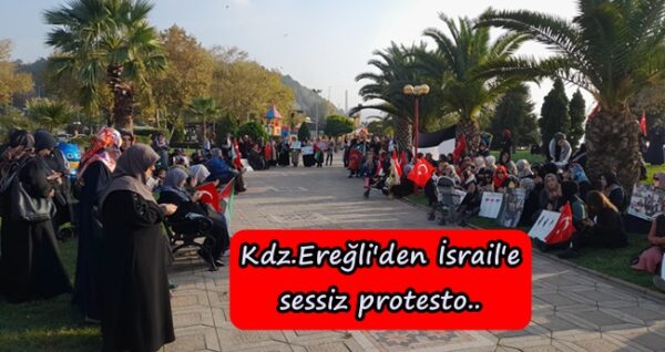 Ümmet platformundan Filistin için sessiz eylem..