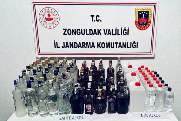 Çaycuma’da, ‘sahte alkol’ araması