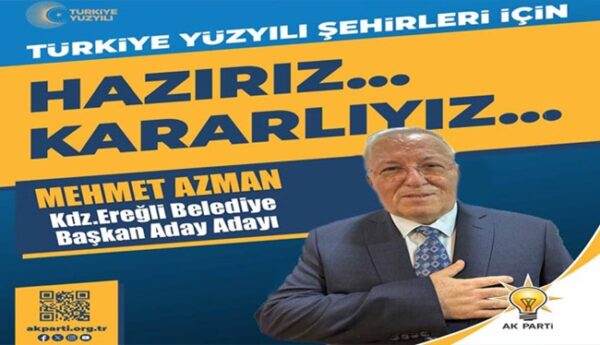 Mehmet Azman, AK Parti Belediye Başkan Aday Adayı