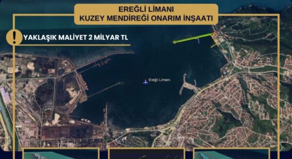 EREĞLİ LİMANI KUZEY MENDİREĞİ ONARIM İNŞAATI