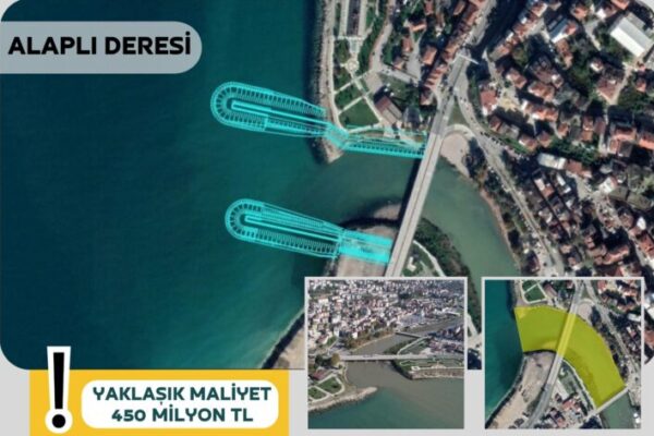 Alaplı Deresi çıkışı yapım işi ihalesi yapılıyor