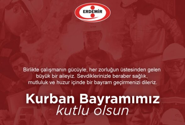 Erdemir, Kurban Bayramı kutlama ilanı