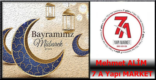 Mehmet Alim, Kurban Bayramı kutlama ilanı