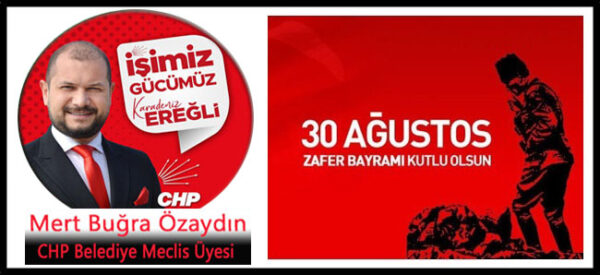 Mert Buğra Özaydın 30 Ağustos Zafer Bayramı kutlama ilanı