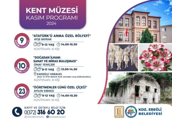 KENT MÜZESİ KASIM AYI ATÖLYE PROGRAMI