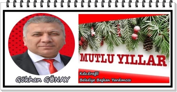 Gökhan Günay, yeni yıl kutlama ilanı