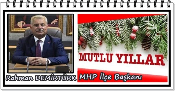 Rahman Demirtürk, yeni yıl kutlama ilanı