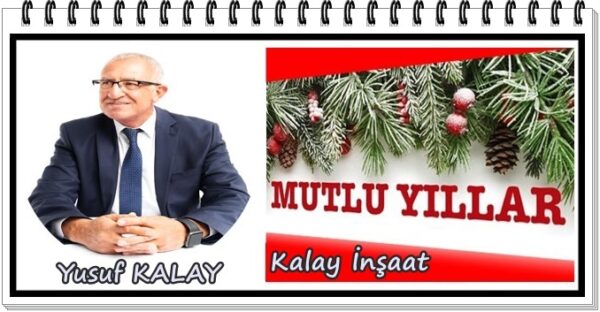 Yusuf Kalay, yeni yıl kutlama ilanı
