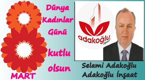 Selami Adakoğlu, Kadınlar Günü kutlama ilanı