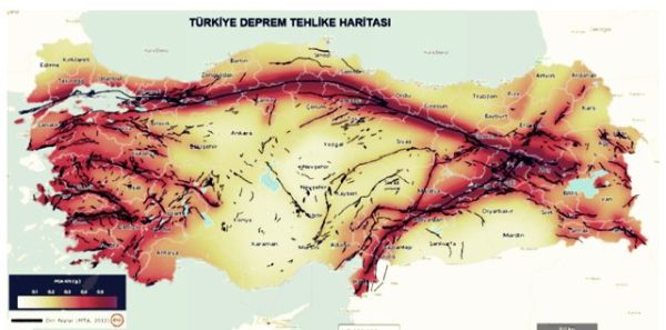 AFAD, DEPREM RİSKİNİN EN AZ OLDUĞU 23 ŞEHRİ AÇIKLADI..