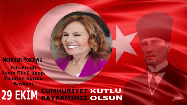 Neriman Posbıyık, 29 Ekim Cumhuriyet Bayramı kutlama ilanı