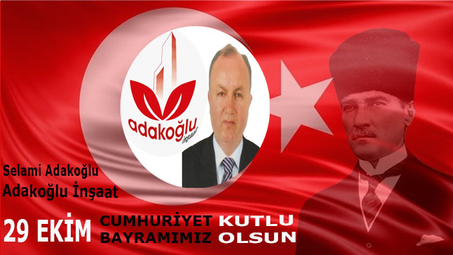 Selami Adakoğlu, 29 Ekim Cumhuriyet Bayramı kutlama ilanı