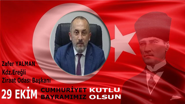 Zafer Yalman, 29 Ekim Cumhuriyet Bayramı kutlama ilanı