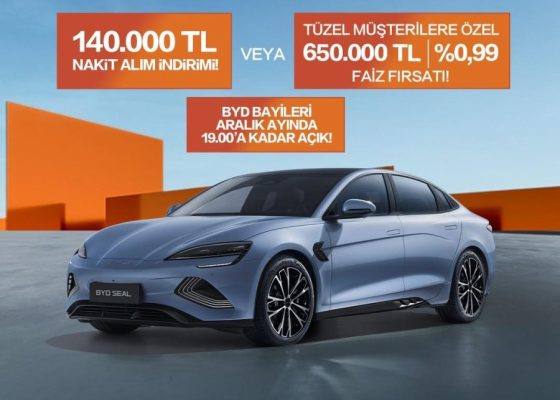 Aralık ayı fırsatları ile BYD SEAL sahibi olmak için son şans