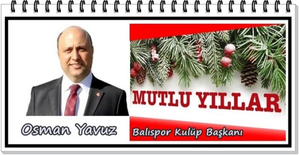 Osman Yavuz, yeni yıl kutlama ilanı