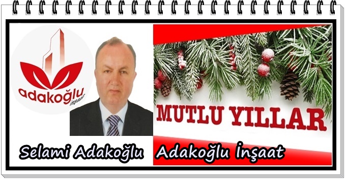 Selami Adakoğlu, yeni yıl kutlama ilanı