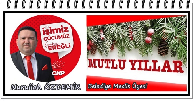 Nurullah Özdemir, yeni yıl kutlama ilanı
