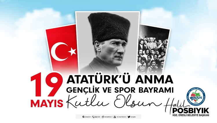 Başkan Posbıyık, 19 Mayıs Atatürk’ü Anma, Gençlik ve Spor Bayramı kutlama ilanı