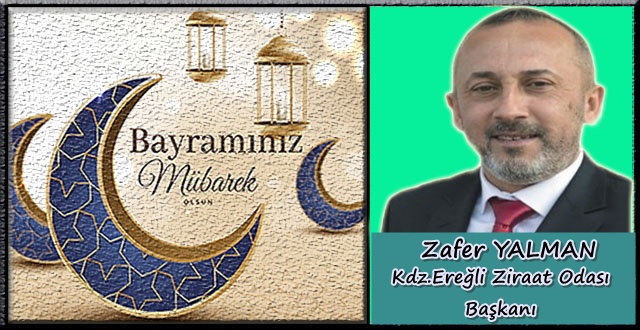 Zafer Yalman, Kurban Bayramı kutlama ilanı