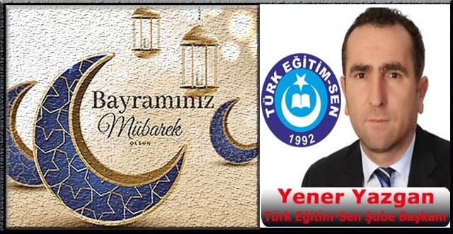 Yener Yazgan, Kurban Bayramı kutlama ilanı