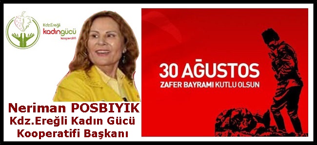 Neriman Posbıyık, 30 Ağustos Zafer Bayramı kutlama ilanı