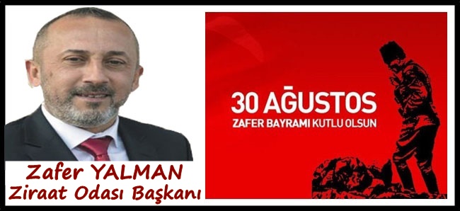 Zafer Yalman, 30 Ağustos Zafer Bayramı kutlama ilanı